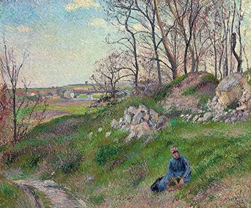 Impression d'affiches Pissarro les Carrières de Chou Pontoise pour décoration murale grand format