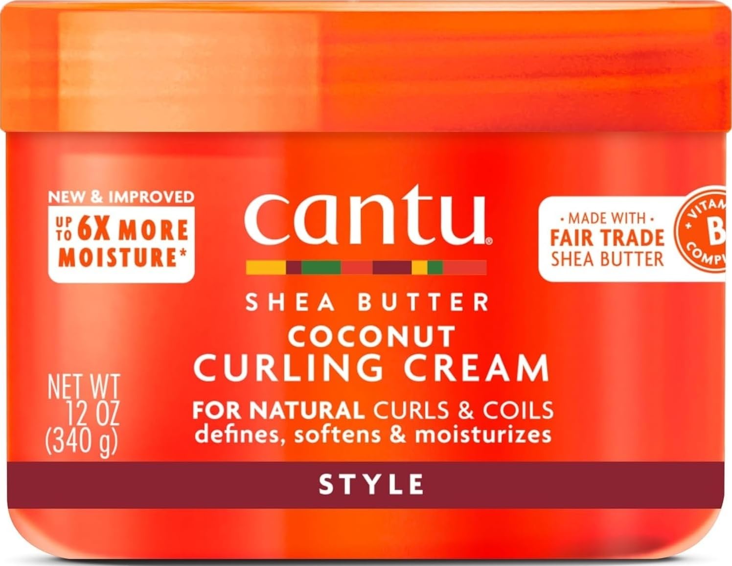 Crema de manteca de karité Cantu para un rizado natural del cabello 340 g