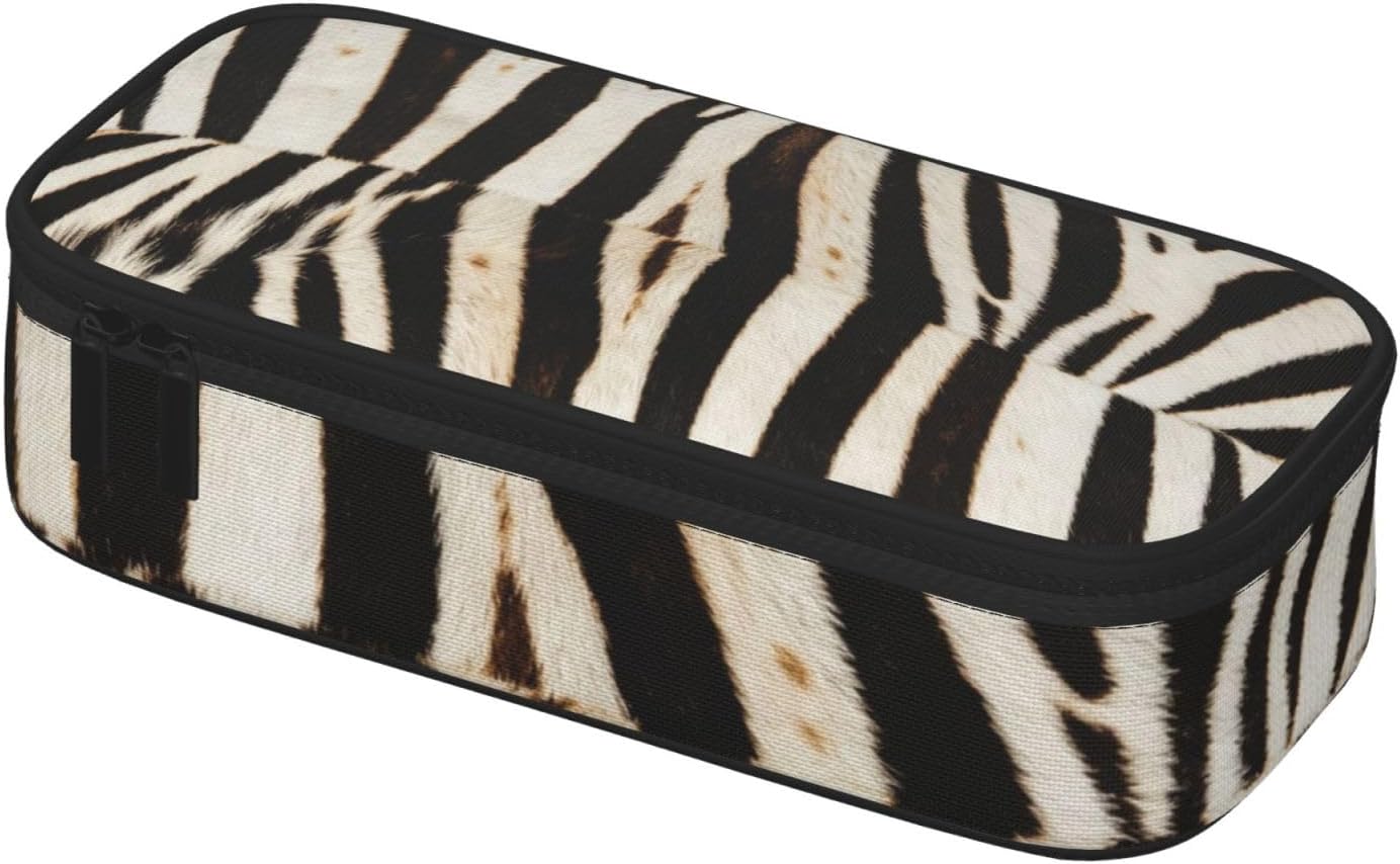 Zebra skin pattern Full-print Multifunctional Pen Organizer Storage Pouch image 2