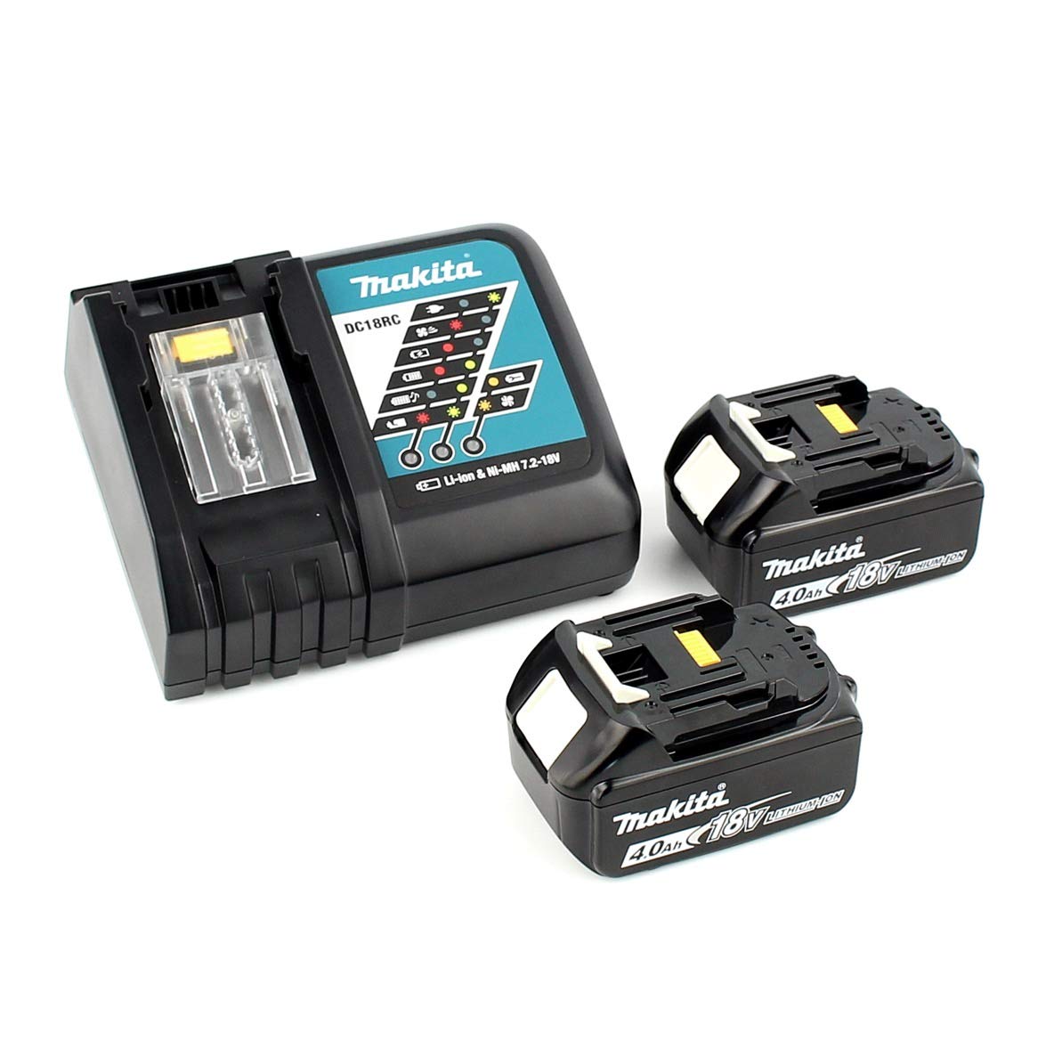 Makita DGA 517 RMJ akumulatorowa szlifierka kątowa 18 V 125 mm bezszczotkowa + 2 x akumulator 4,0 Ah + ładowarka + Makpac