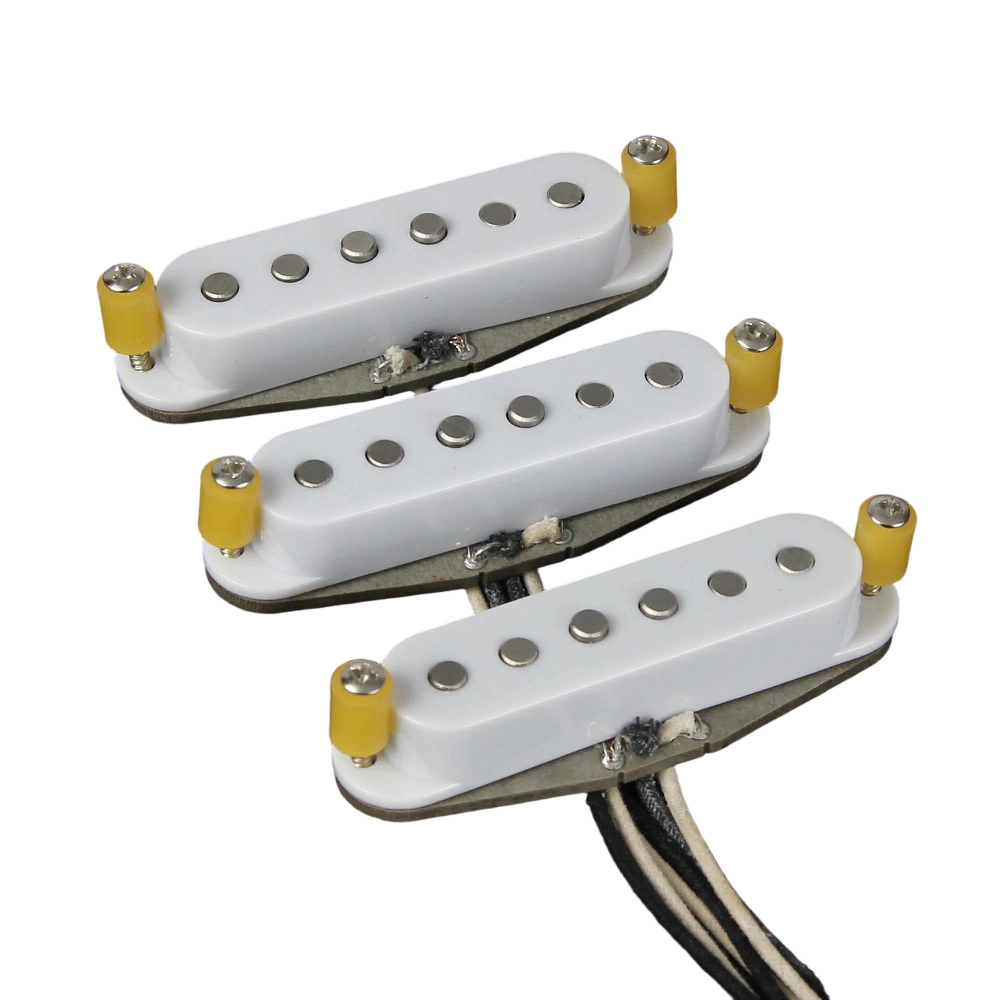 Pickup Per Chitarra Elettrica Set Di Pickup Single Coil Alnico 5 | Pickup per chitarra elettrica SSS vintage con tono rock blues classico(White Set)
