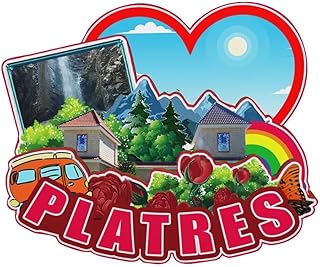 Platres 5296 Kühlschrankmagnet, Zypern-Magnet, Holz, 3D-Sehenswürdigkeiten, Reise, Sammlerstück, Souvenirs, Dekoration, handgefertigt