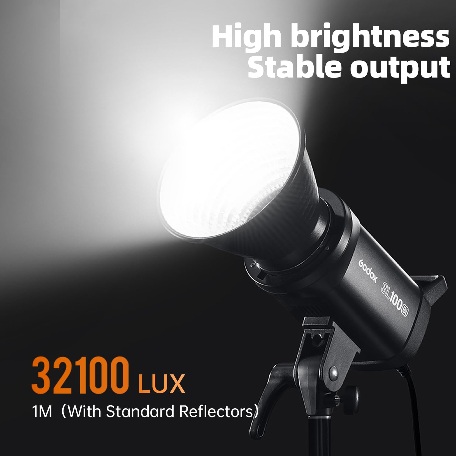 Godox SL100D 100 W 5600 K 100 W biała wersja panel LCD LED światło wideo ciągłe wyjście Bowens Mount Studio Light (Godox SL100D)