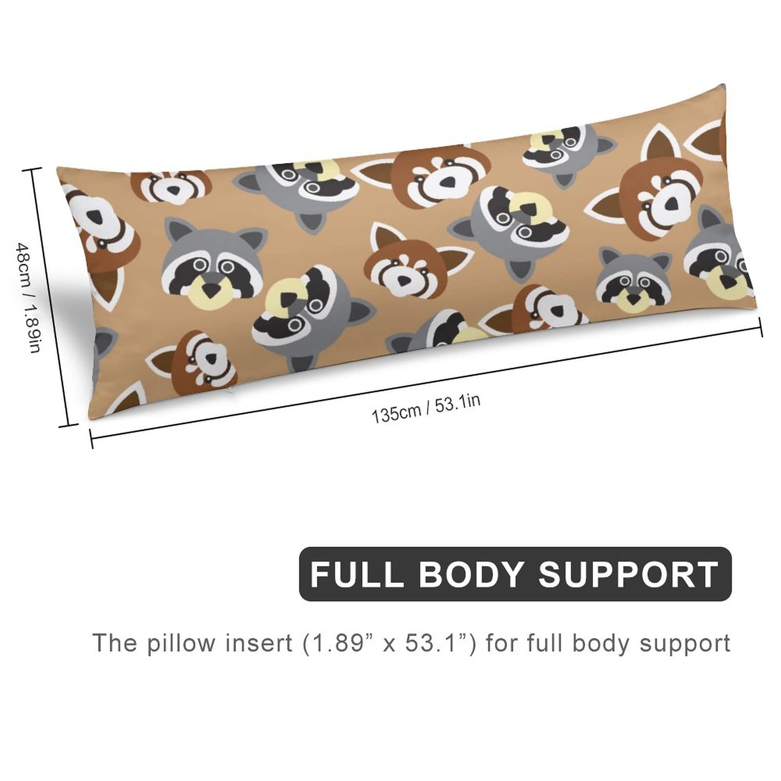 red panda body pillow