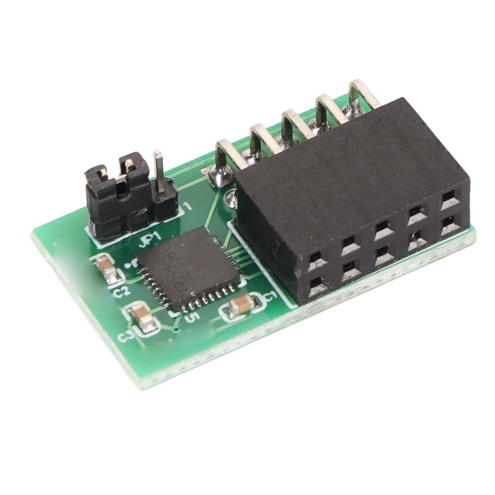 DAUERHAFT TPM SPI Module, TPM 2.0 Security Module 10Pin 3.3V Light Weight SPI 9670 Chipset for Trusted Platform