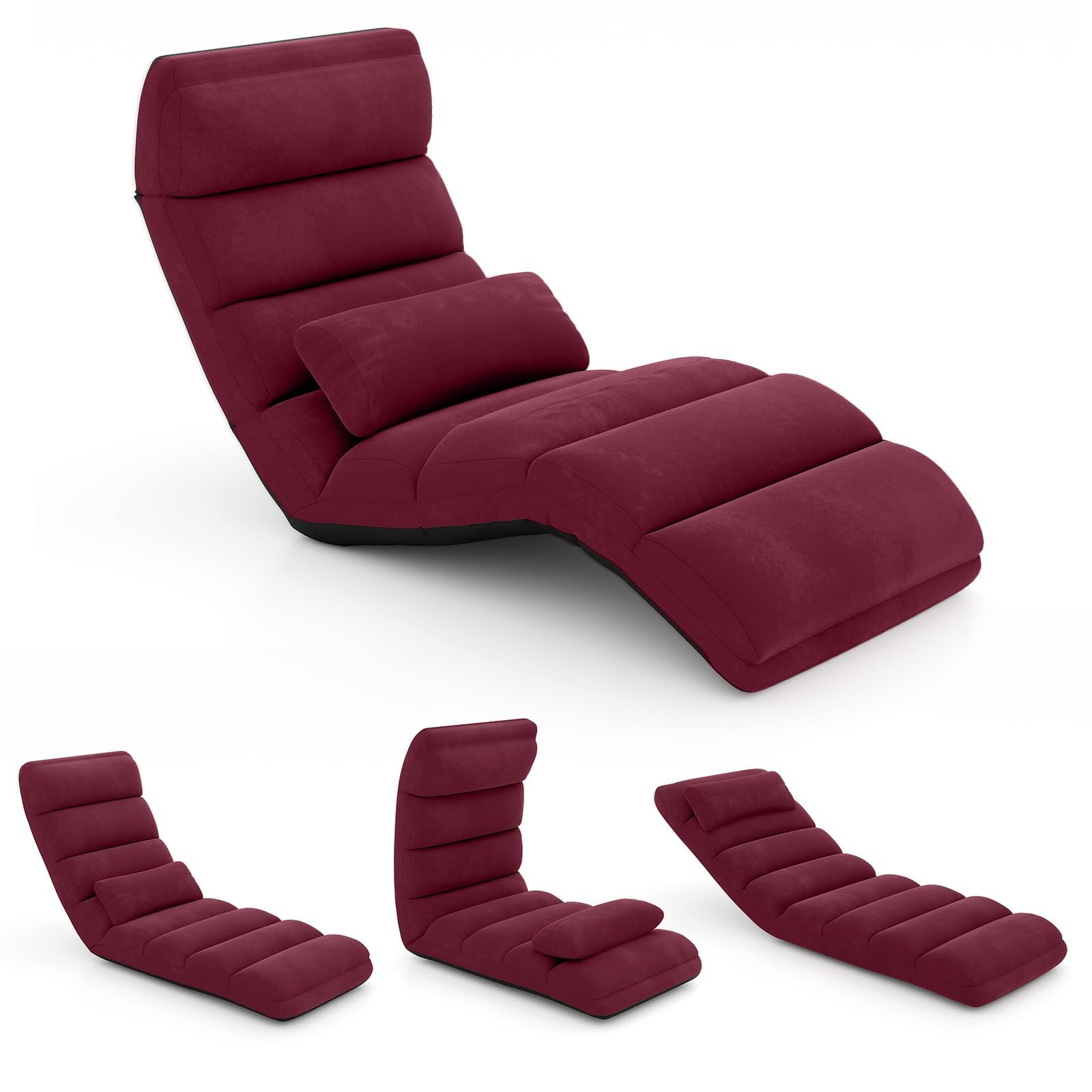 Chaise de Sol Ergonomique, Fauteuil de Sol Pivotante à 360 Degrés avec