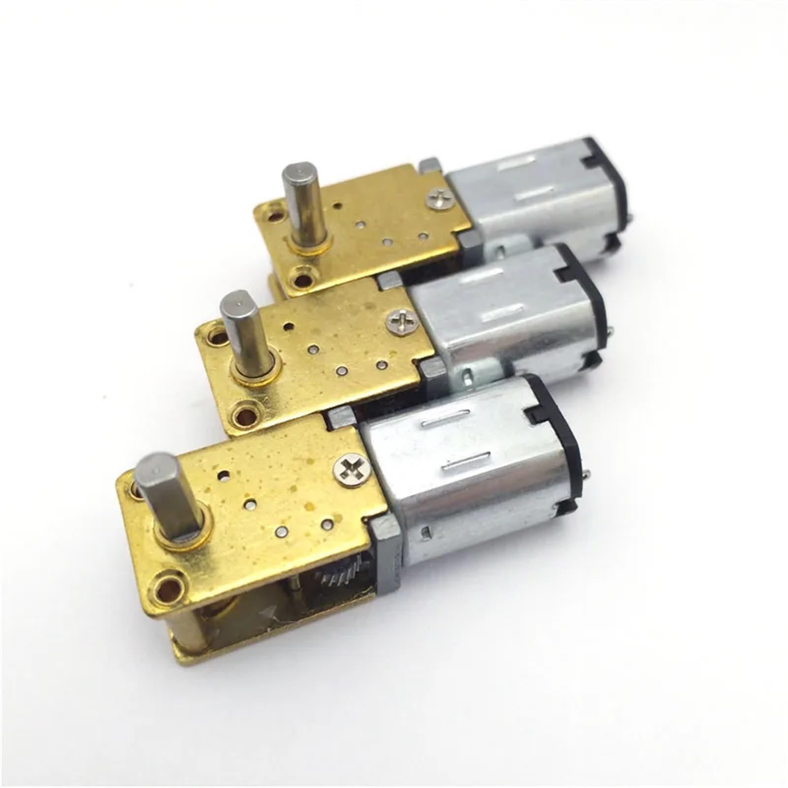 N20 Wurm-Getriebemotor, DC 3 V, 6 V, 12 V, Niedriggeschwindigkeitsreduzierer, 4 U/min bei 381 U/min, elektrisch, 12 Volt, invertiert, 1 Stück (6 V, 68 U/min, Motor mit Halterung)