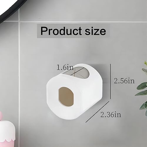 Vista 6 de Porta cepillos de dientes eléctricos para baño, soportes para cepillos de dientes montados en la pared para la ducha, ahorro de espacio, organizador