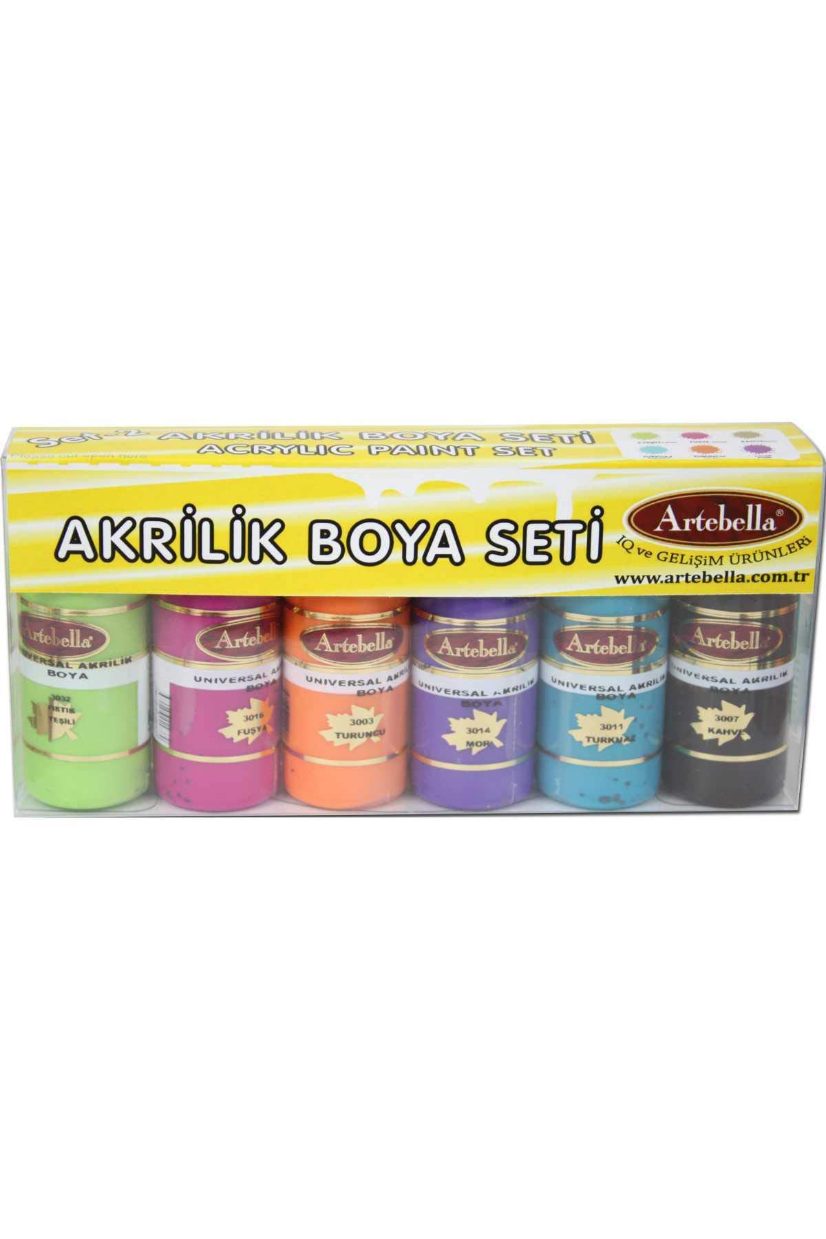Artebella ABS20030 uniwersalny zestaw farb akrylowych 6-02 30CC