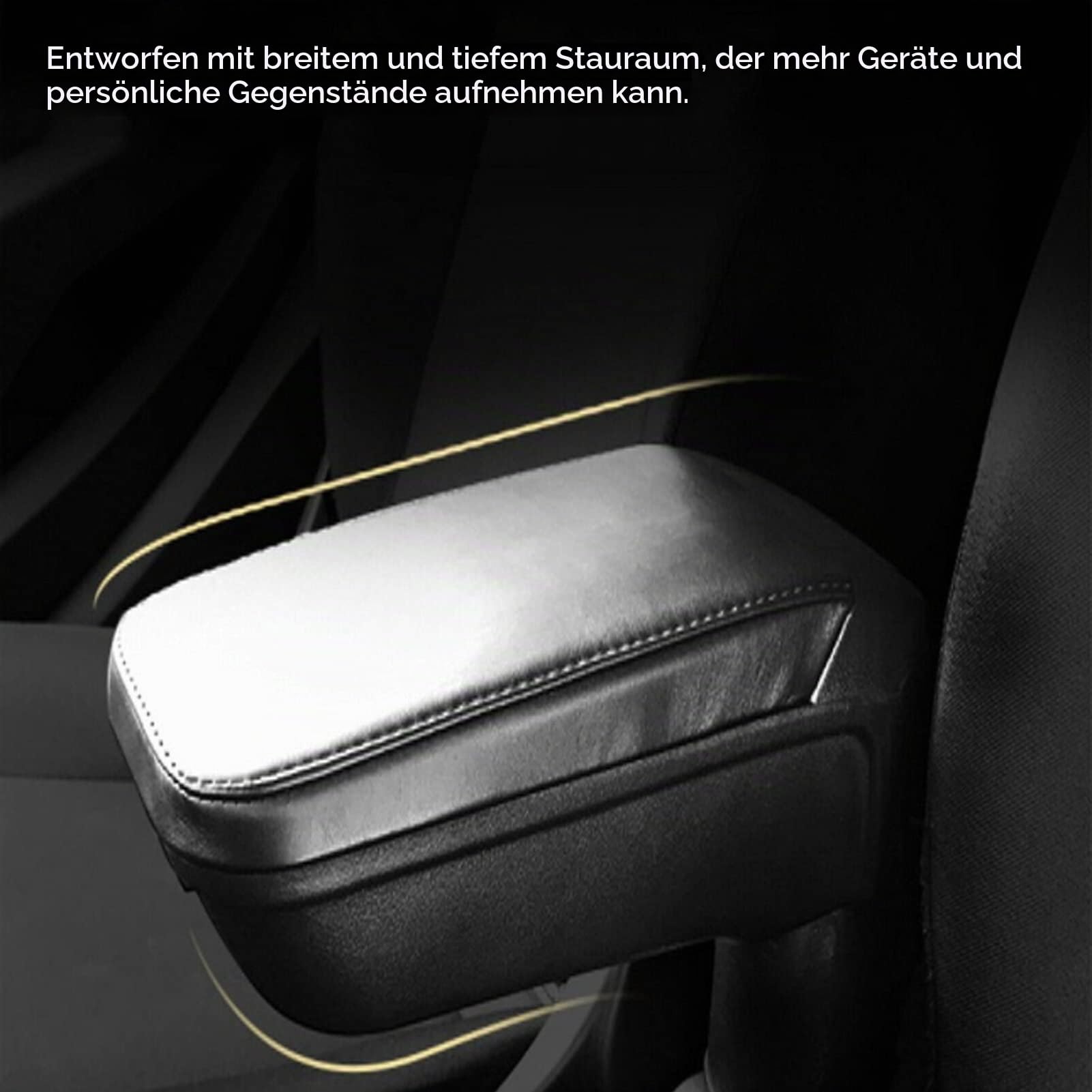 Armlehne mit Getränkehalter für Smart Fortwo Forfour 453 (15-19) - Stylische und praktische Zentralarmlehne für mehr Komfort