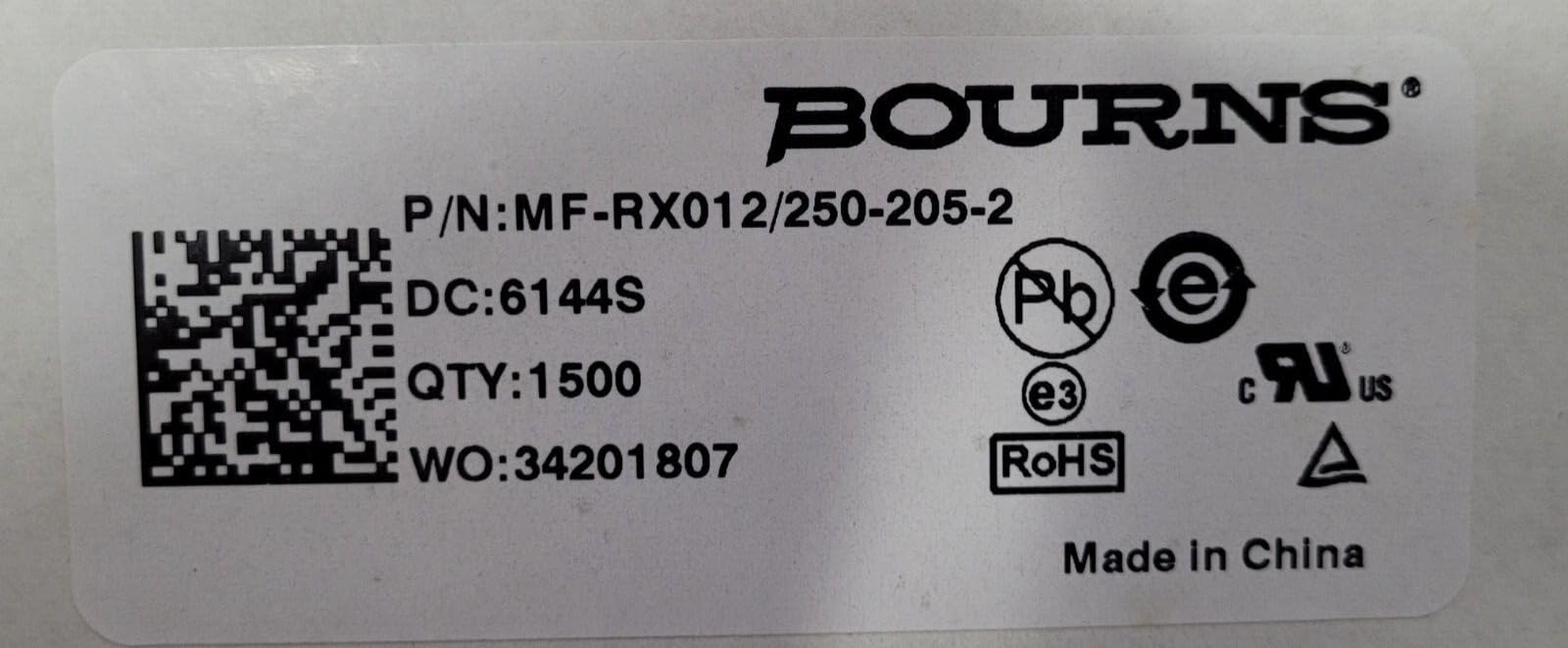 Generic (1500 PCS) MF-RX012/250205-2 Compatible with BOURNS