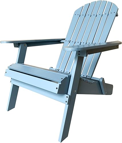 PayLessHere Sillas Adirondack resistentes a la intemperie con madera de pino texturizada para patio, césped, jardín, terraza, piscina, playa, hoguera