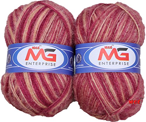Image of M.G ENTERPRISE Feather Soft Lavender Needle Knitting Acrylic Wool (200 g, Multicolour)
