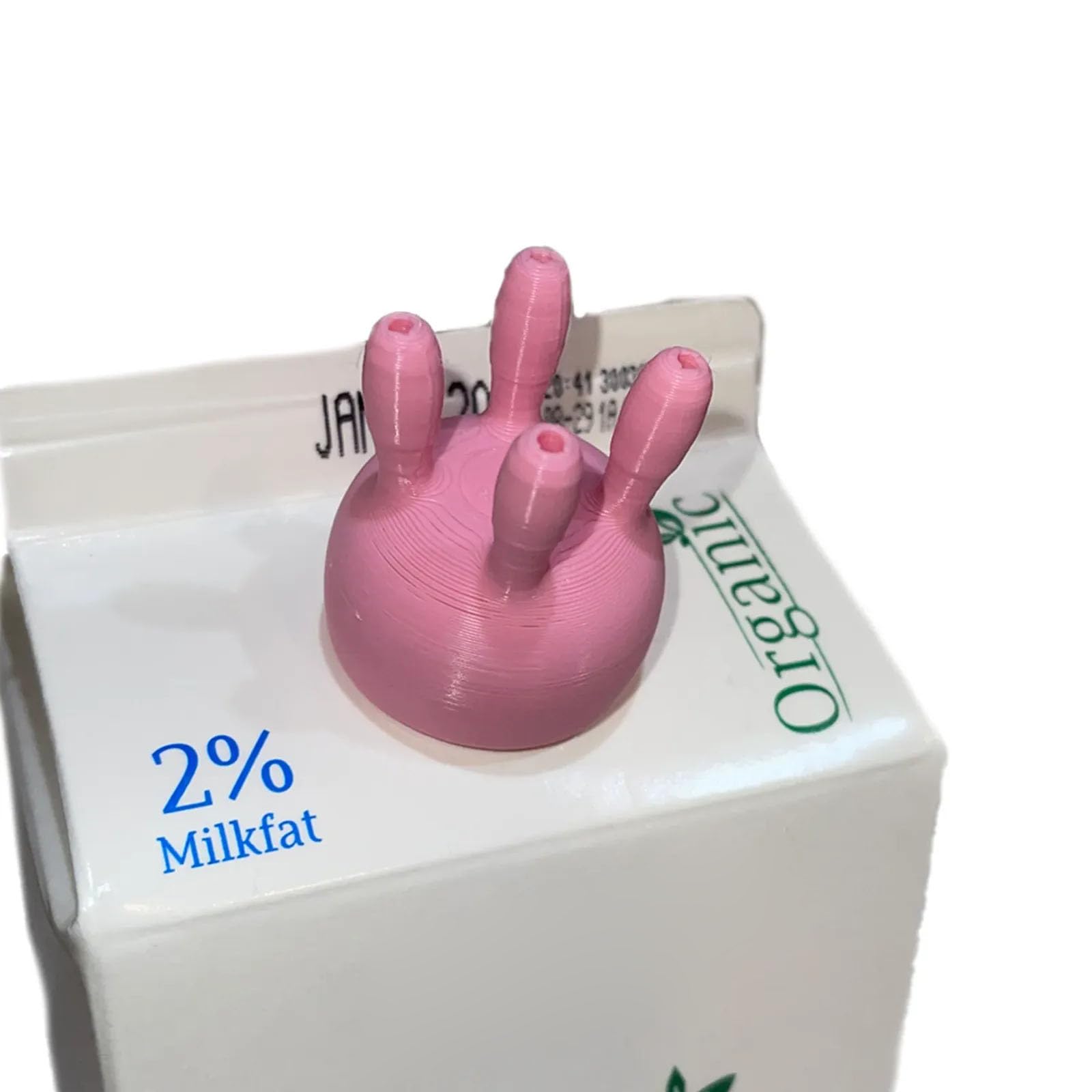 Packung mit 3 Kuh-Eutermilchkarton-Kappen, lustiges Ausgieß-Flaschendeckel, auslaufsicheres Design für einfache Milchdosierung