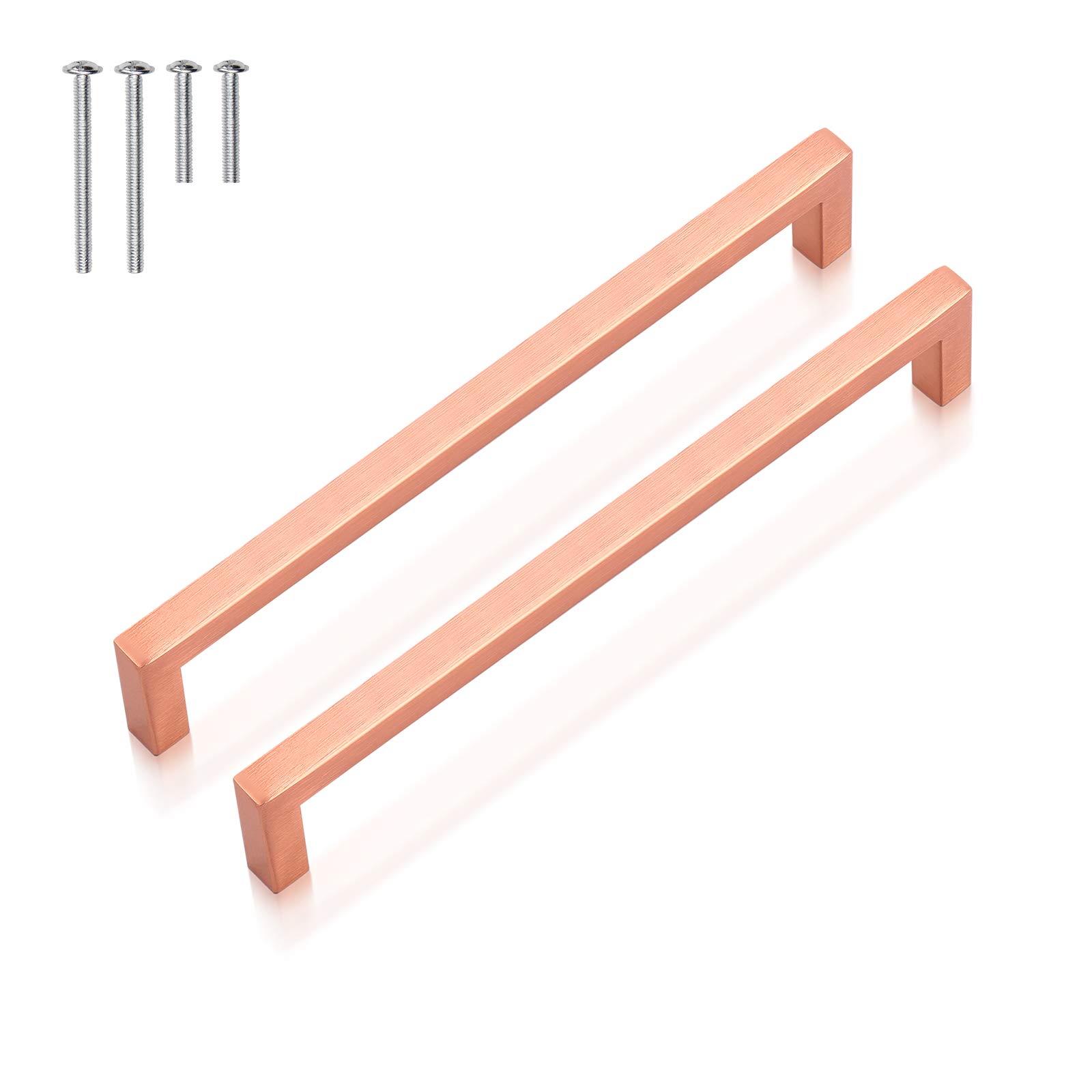 Buy 5 Pack Stainless Steel Kitchen Pulls Copper,8.8 inch Hole
