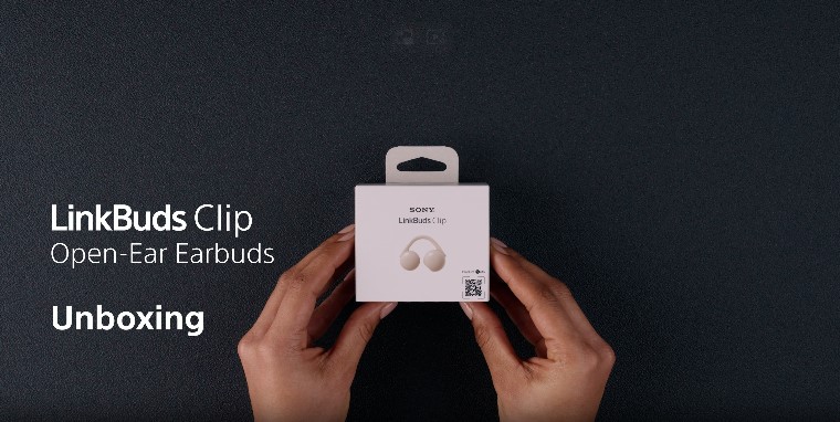 Sony LinkBuds Clip Open-Ear Headphones, Comfortable Clip-On Design