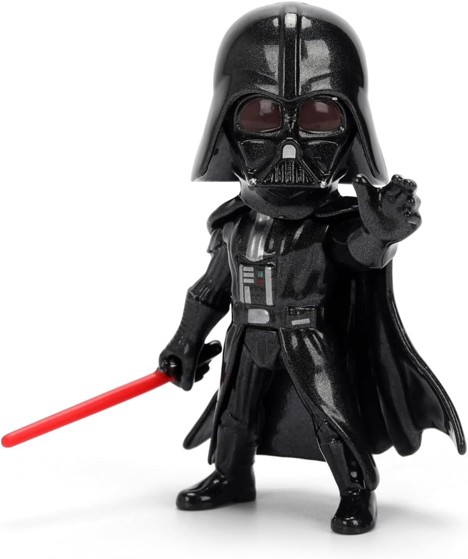 Jada Star Wars Metalfigs 4-Pack – Darth Vader, Stormtrooper, R2-D2, Boba Fett (Classic) Die-Cast Figures 2.5” Scale – Stylized Display Set Toys