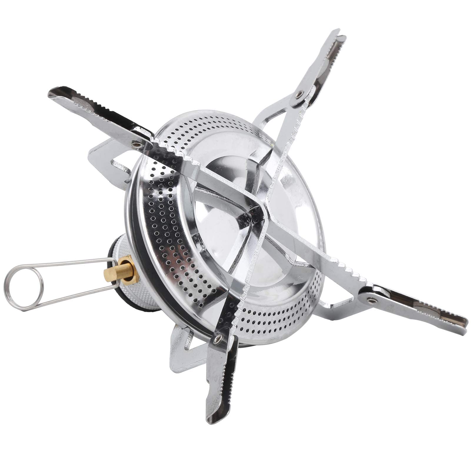 Sarini Mini Réchaud De Camping En Acier Inoxydable - Léger, Portable, Pour Chauffage De Tente, Pêche, Plein Air (argent) - 8