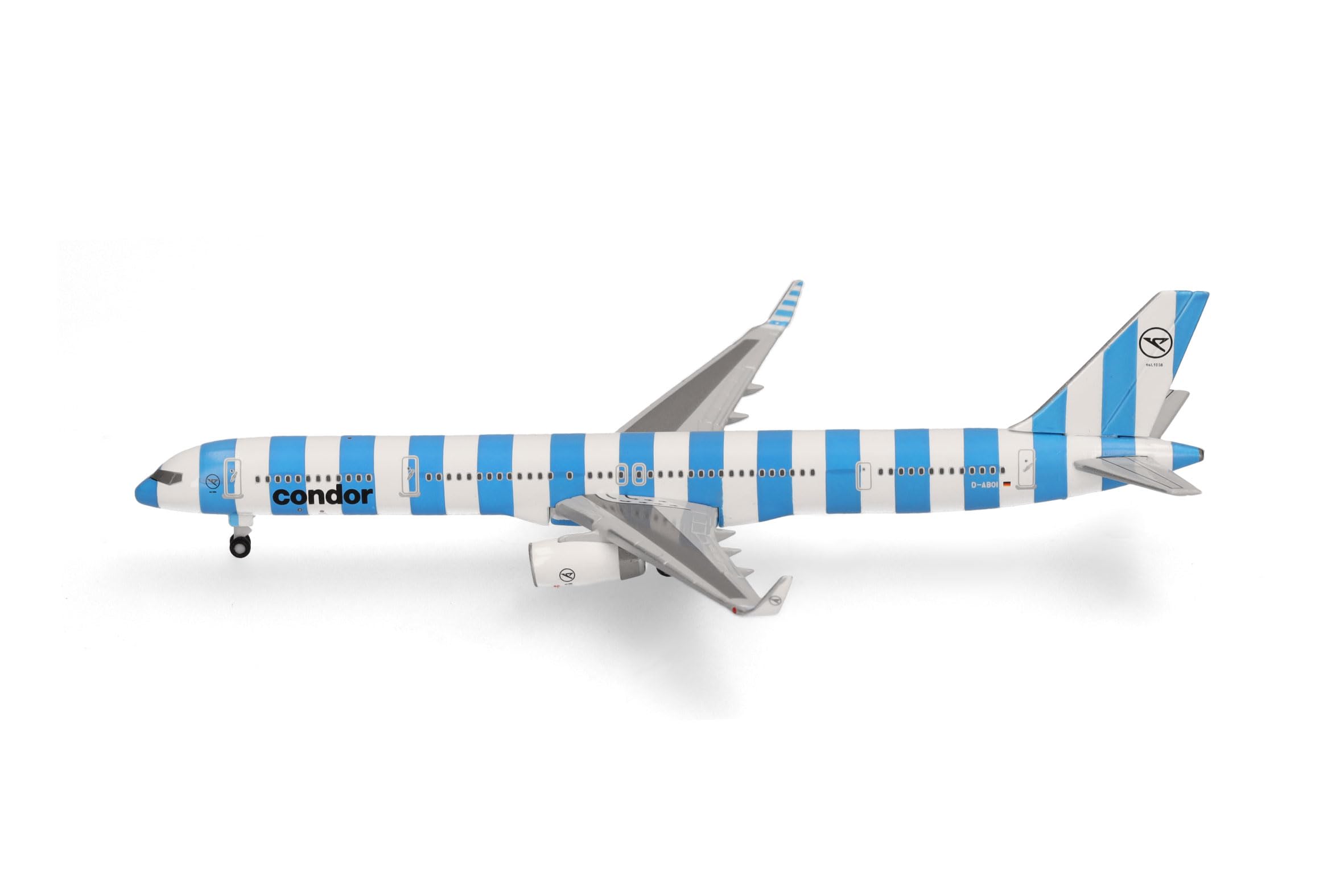 Herpa Modellflugzeug Condor Airbus Boeing 757-300 "Sea, Miniatur im Maßstab 1:500, Sammlerstück, Flugzeug Modell ohne Standfuß, Metall