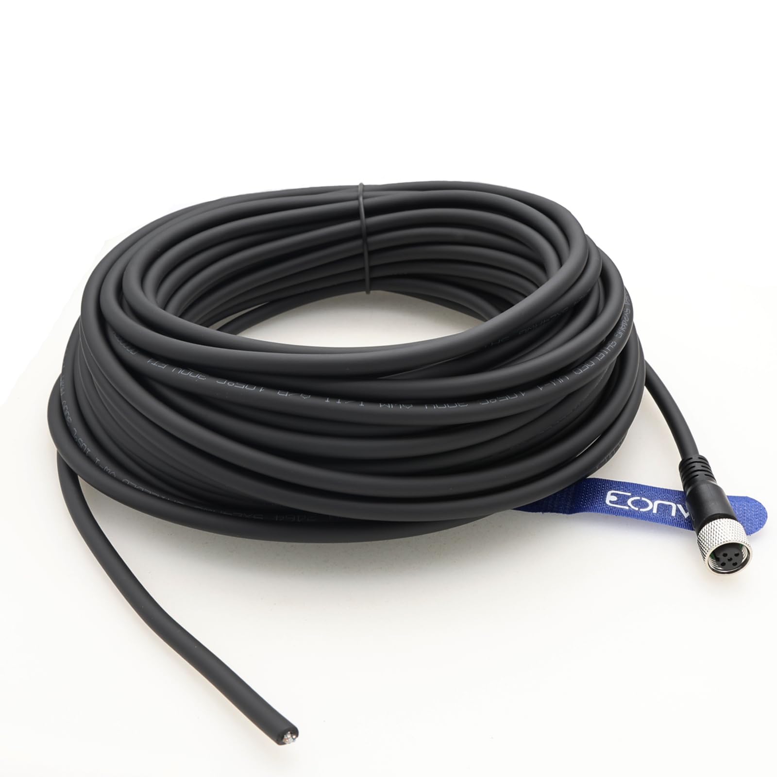 Industrieller M12 5-poliger Luftfahrt-Sensor-Stecker, elektrisches PVC-Kabel, 15 m
