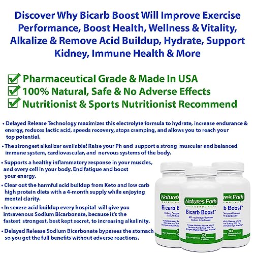 Strongest Alkaline Electrolyte Supplement & Keto Electrolyte Pills, Salt Tablets Hydration & Rehydration, Dr Sodium Bicarbonate, Endurance, Ph Balance: 120 Capsules: Salt Tablets Electrolyte - 2 Pack #TOP1