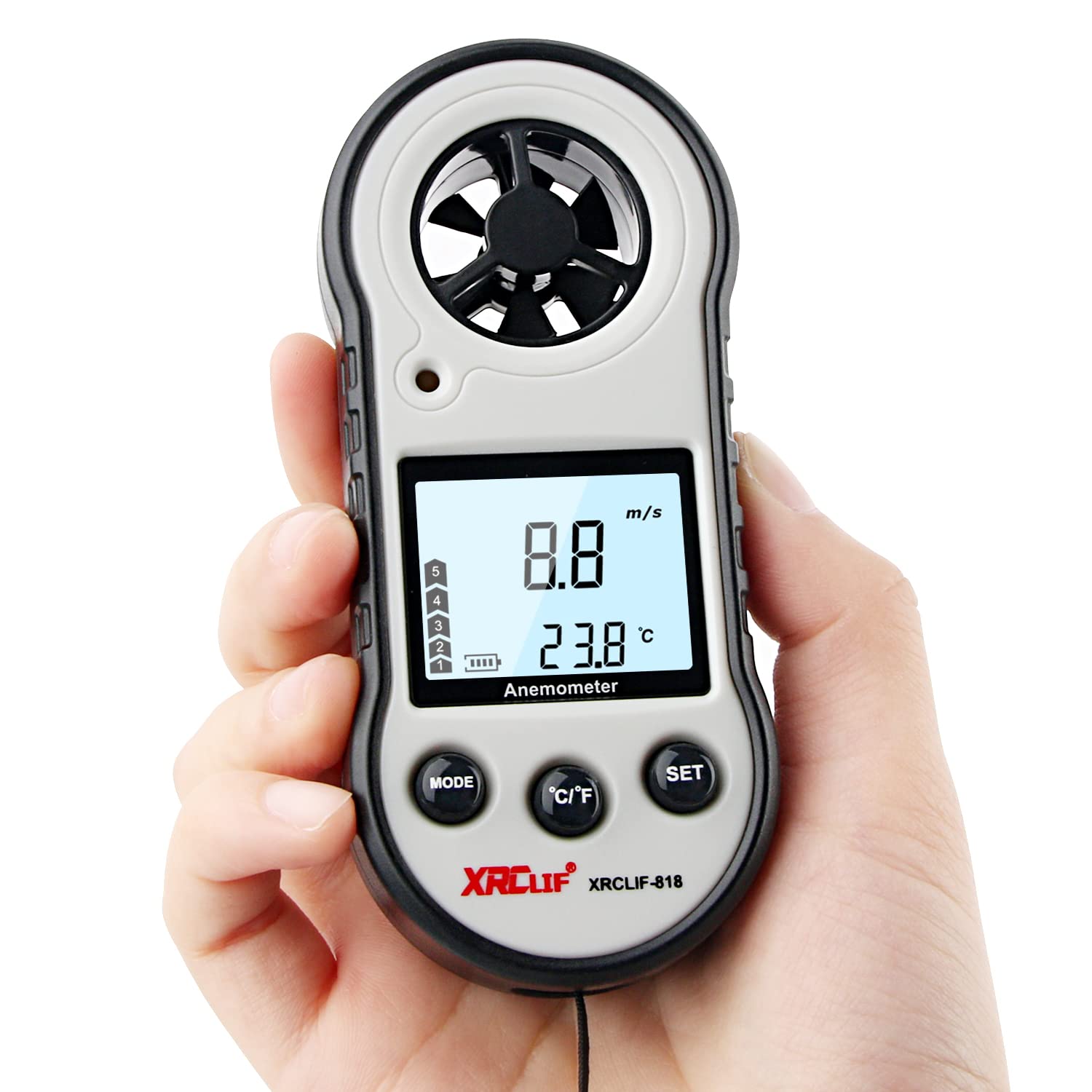 Buy Digital Wind Speed Meter Anemometer Handhled Wind Gauges Air Flow