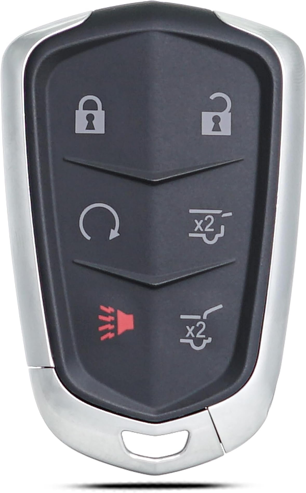 Key Fob Shell Case Replacement Fits for Cadillac Escalade ESV 2015 2016 2017 2018 2019 2020 Keyless Entry Remote Control 6 Button Pad Cover
