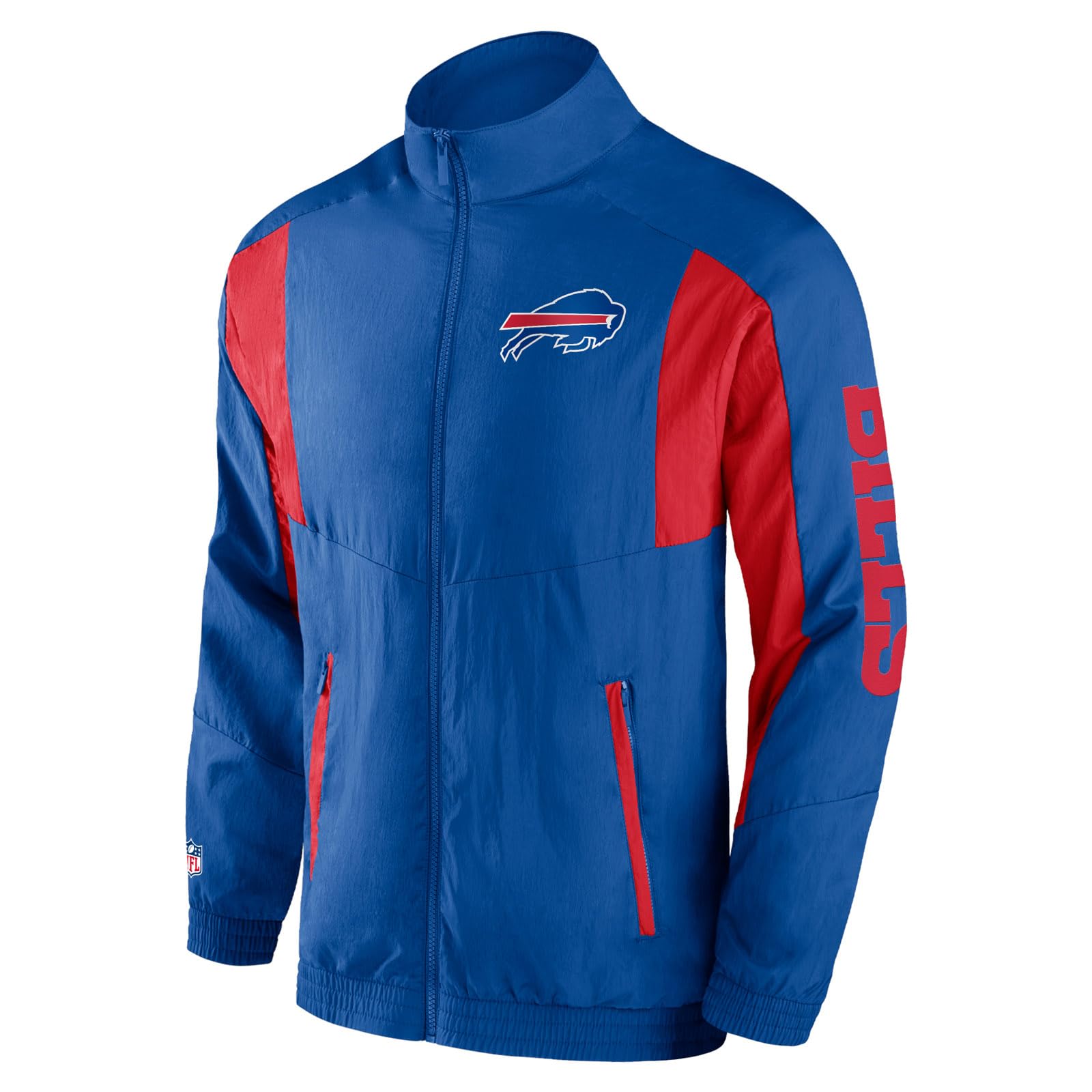 Fanatics Unisex Multicoloured Nfl Buffalo Bills Foundation Woven Crinkle Track Jacket Wind Jacket, L