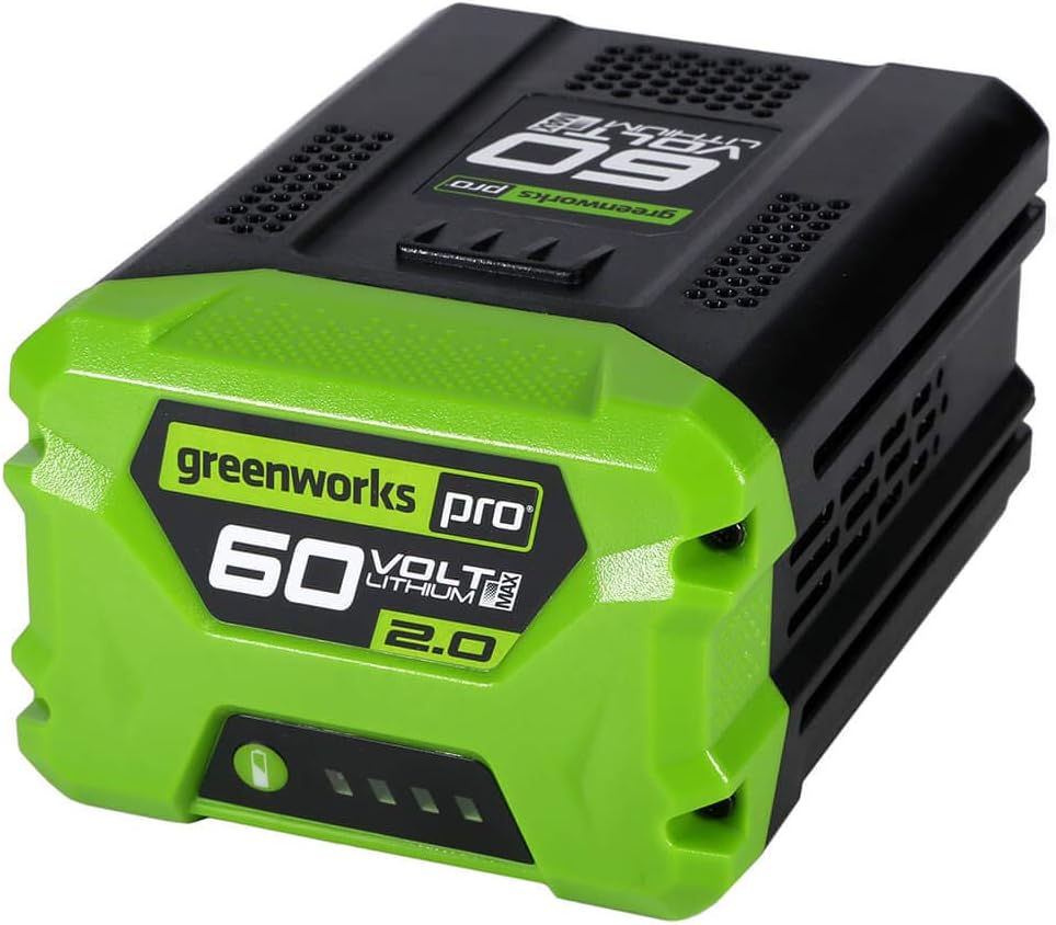 Greenworks Pro 60Volt Max 2Amp Hours Rechargeable Lithium Ion (Liion) Cordless Power Greenworks Pro 60Volt Max 2Amp Hours Rechargeable Lithium Ion (Liion) Cordless Power