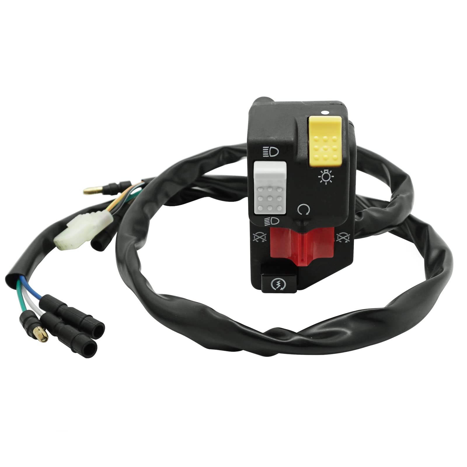 M MATI Handlebar Control Switch Button Start Kill Stop Headlight for Honda FourTrax 200 TRX200 1990-1997 35200-HF1-670