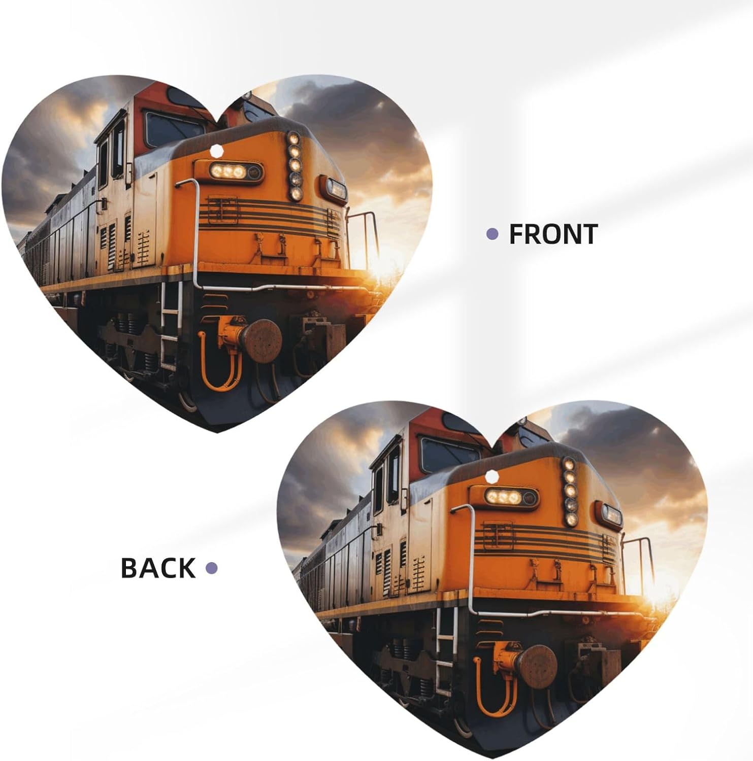 Car Air Freshener 24 PCS Freight Train Hanging Car Air Fresheners Auto Interior Decor Card Freshener Strong Scented Card Lavender Cars Scents for Office Bedroom Close Drawer Heart Shape