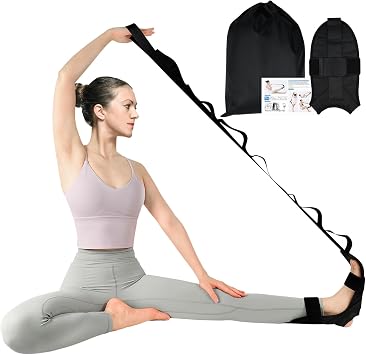 Flexstrap Yoga Stretching Strap with 7 Adjustable Loops