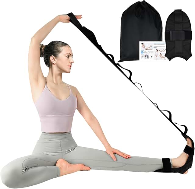 Yoga Stretching Strap,Peaken Flexstrap Leg Stretcher Strap with 7 Adj...