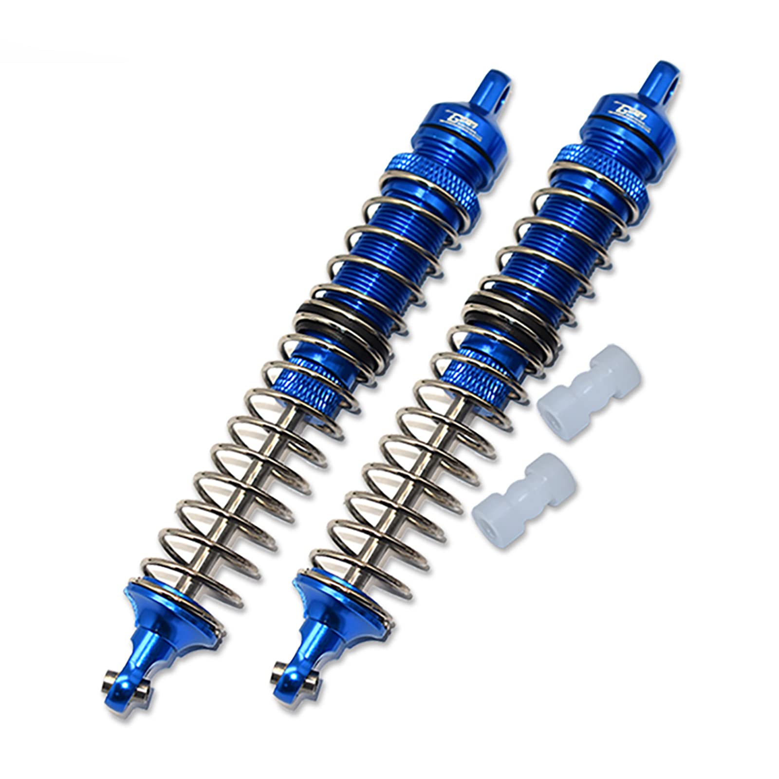 XHSESA RC Shock Absorber, Aluminum Front Rear Universal Shock Absorber External Spring Type Accessory Suitable for LOSI 1/8 LMT SOLID AXLE 4WD MONSTER