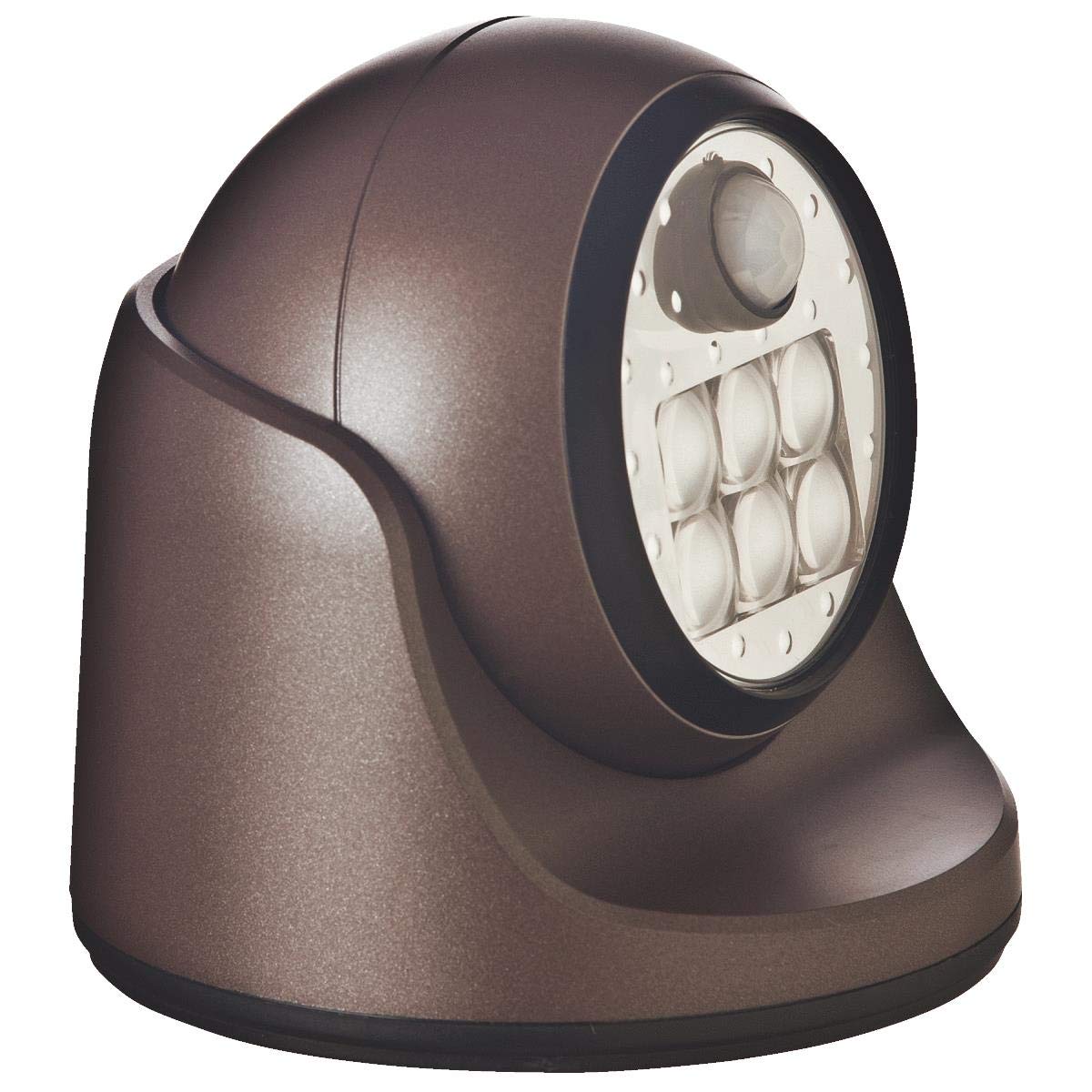 LIGHT IT! by Fulcrum, 6-LED Wireless Motion Sensor Security Porch Light, Bronze, Single