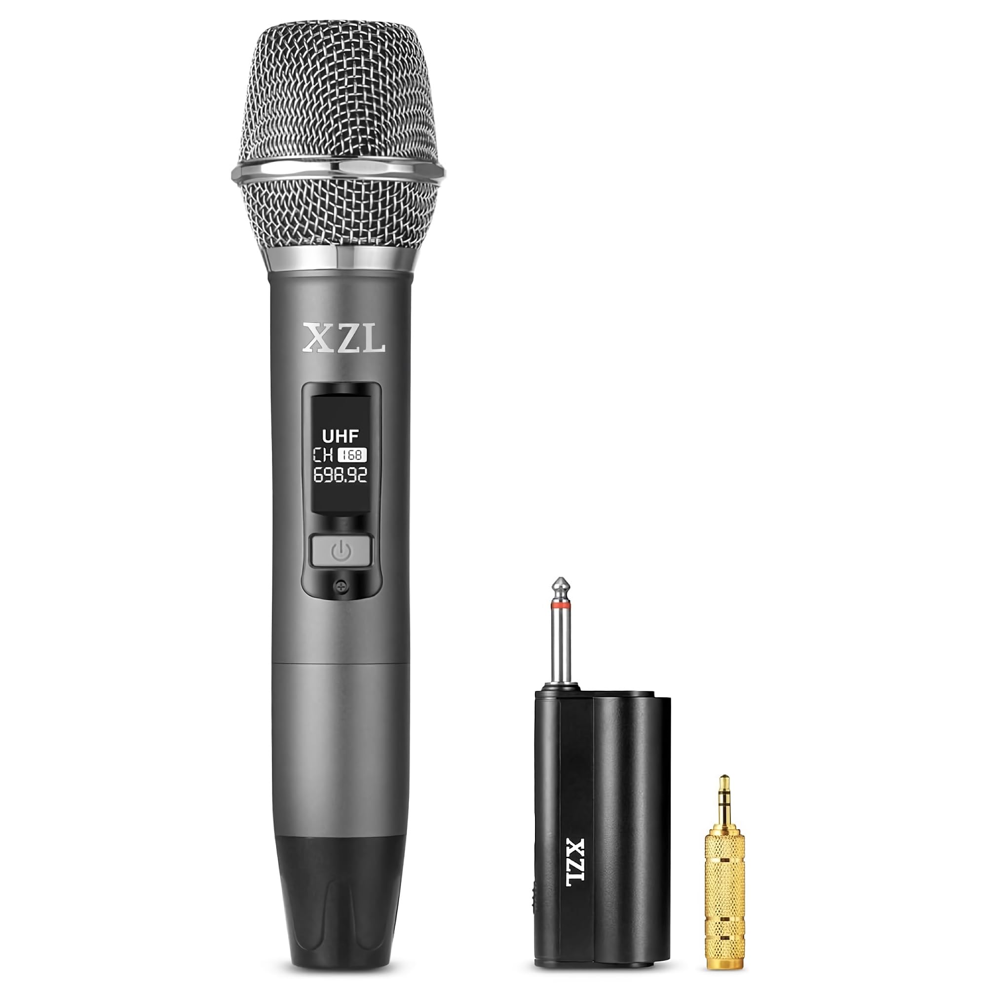 XZL UHF Wireless Microphone, Rechargeable Handheld Mic with