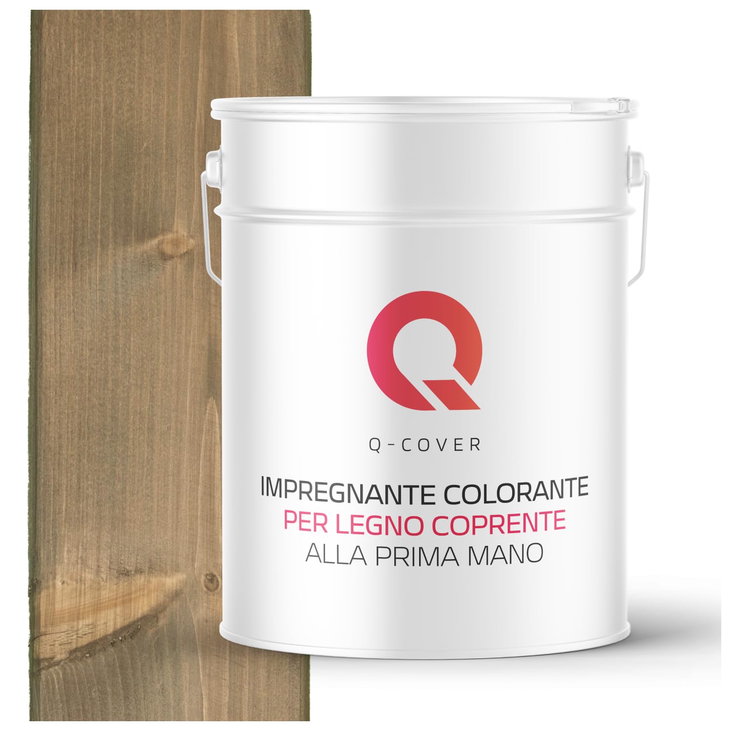 Impregnazione del legno Grigio-beige 7006 10 L 2 in 1 | Protezione | Effetto perlato | Impregnante colorato per tutti i tipi di legno | Interno & Esterno