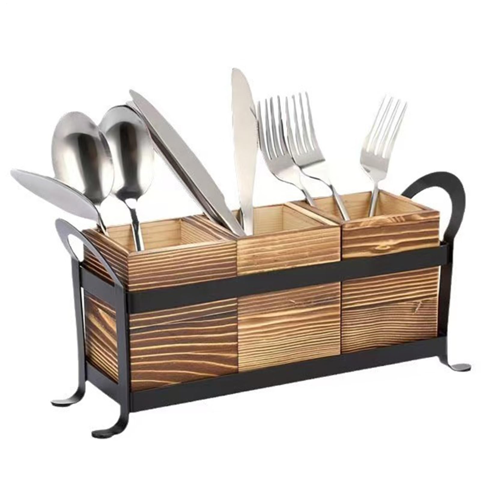 Porte-couverts de comptoir organisateur de rangement fourchettes cuillères pour restaurant