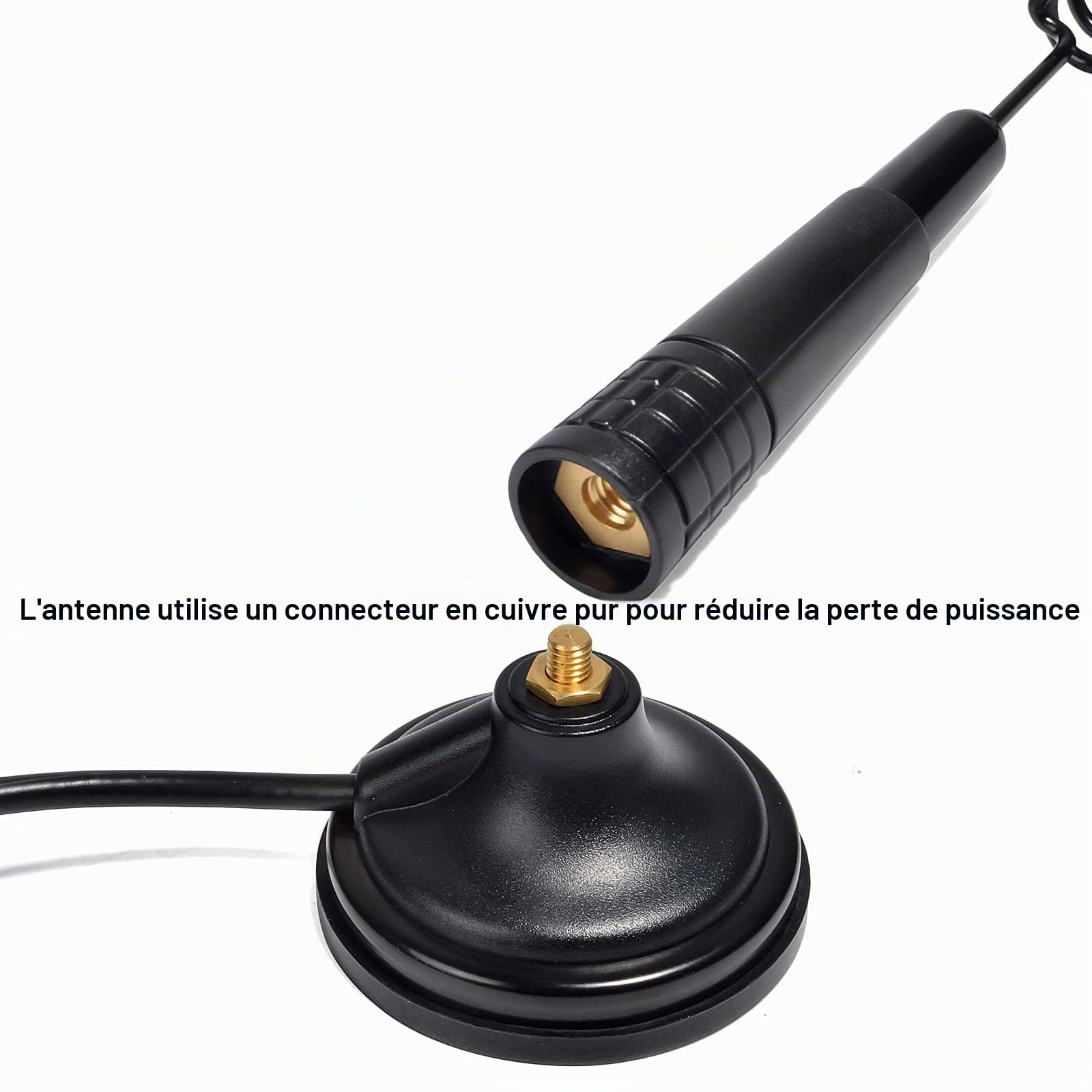 HYS Antenne Magnétique Poste Radio CB 27 MHz avec connecteur PL259 | Compatible avec Midland Albrecht TTi Anytone Poste radio (PL259)