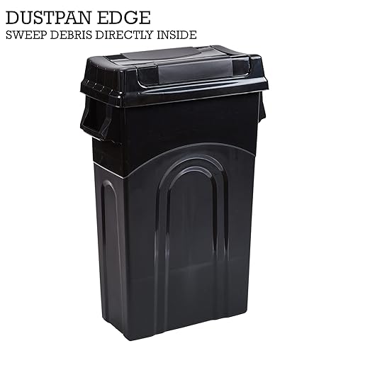 Contenedor de Basura United Solutions 23 Gal Negro 1 Paquete miniatura 7