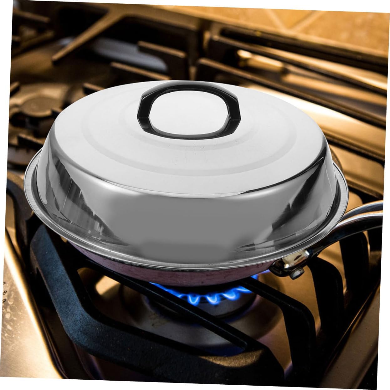 Toddmomy Steak Cover Fresh Keeping Dome Lid for Outdoor Bbq Kitchen Use Durable Food Cover for Grilling Serving Dishes Creative Design for Home Parties