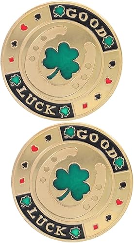 Medalla de chip de casino Medalla de recuerdo de póquer Protector de tarjeta de póquer Regalo de la suerte Moneda Vintage Accesorios Memorial Regalo