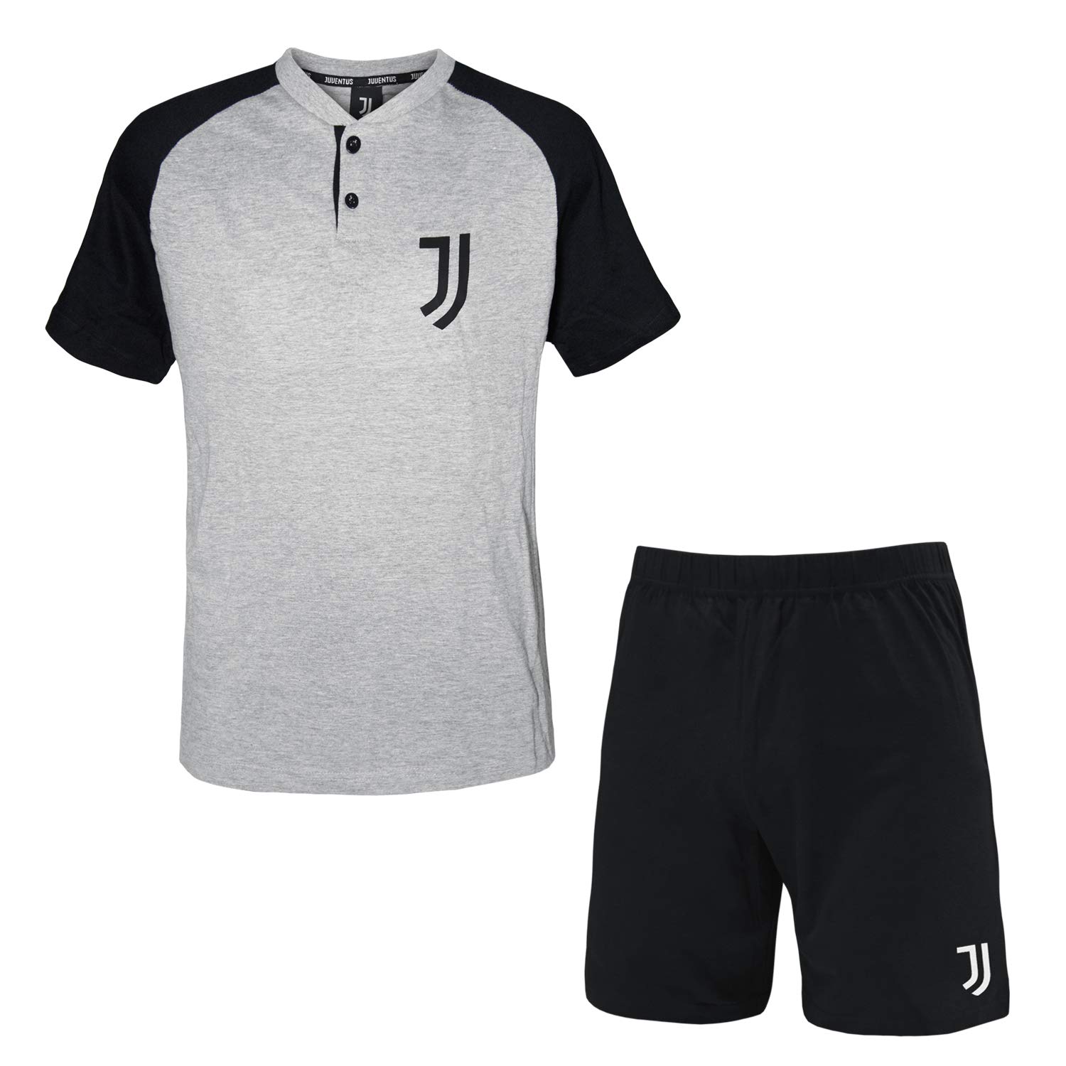 Pigiama Juve Maglietta e Pantaloncini Abbigliamento Tifosi Juventus FC Pigiama Bianco Nero Tifosi Juventini PS 30060