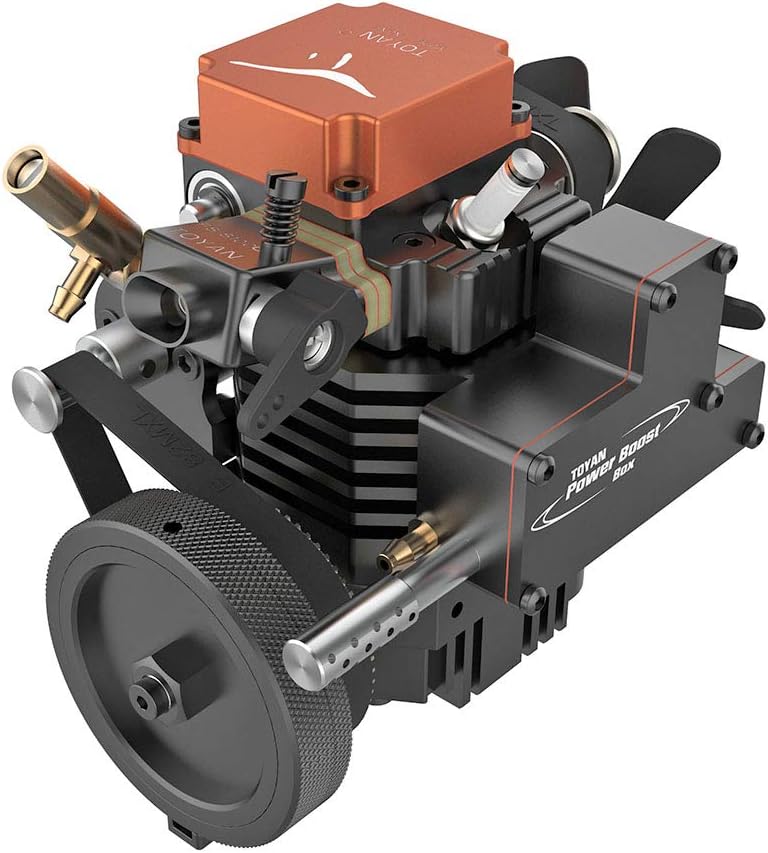 Yamix 4 Stroke Petrol Engine RC Engine Toyan Engine DIY Engine Motor for 1:10 1:12 1:14 RC Car Boat Airplane (FS-S100G)