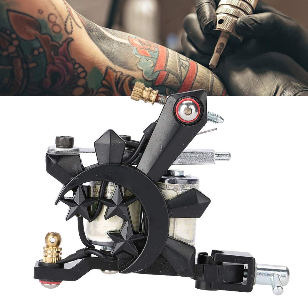 10 Wrap Coils Motor Tattoo Machine Gun, Lightweight Liner Shader Tattoo Gun Machine, Tattoo Machine Gun Permanent Makeup Tool, for Tattoo Artists Beginners