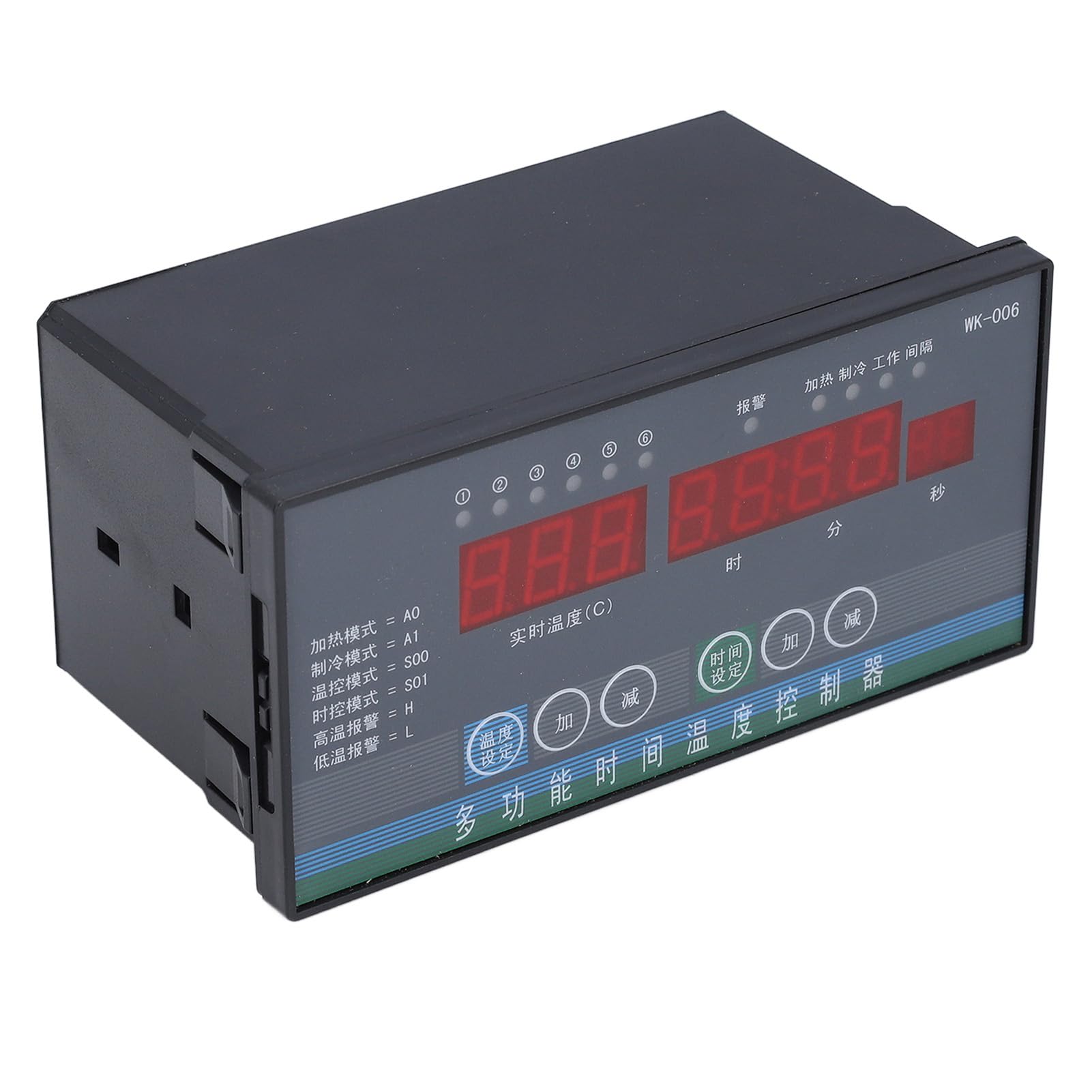Fafeicy Termostato Digitale in ABS Regolatore di Temperatura e Tempo 110V