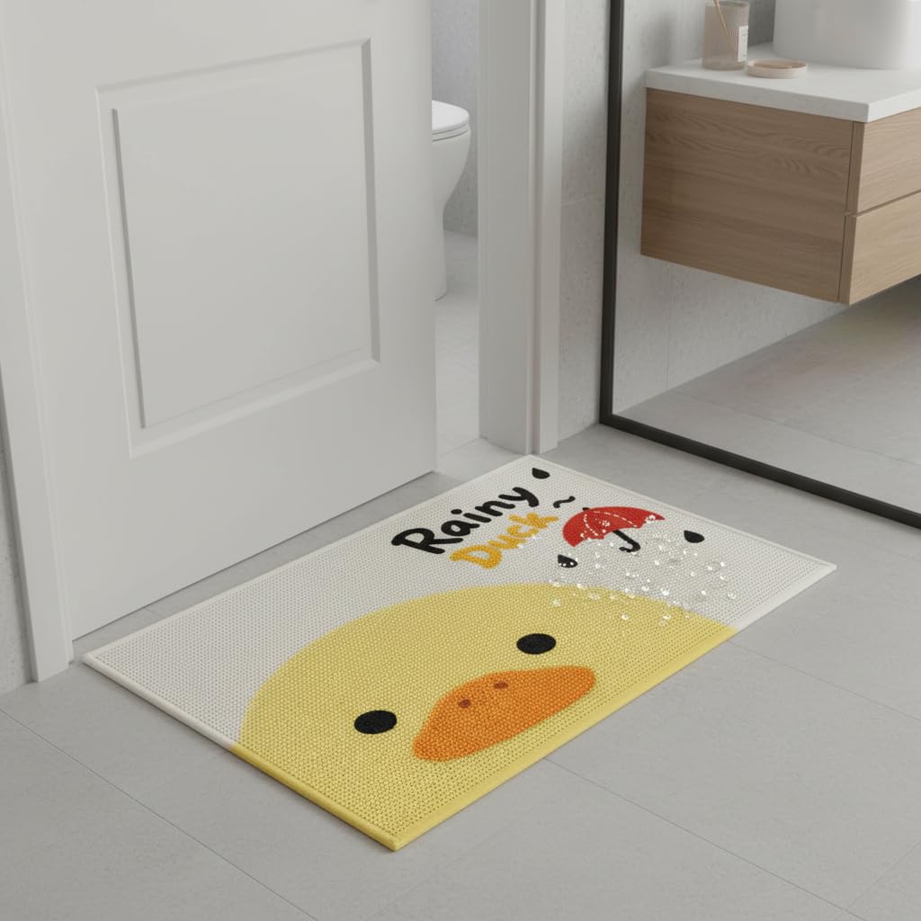 Tapis Bain Antidérapant Lavable 4 mm, 60 * 90cm