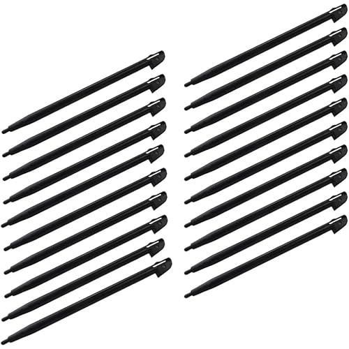20pcs/lot Black Plastic Touch Screen Stylus Pen Tablet Pen Replacement for Nintendo Wii U Gamepad Remote Controller