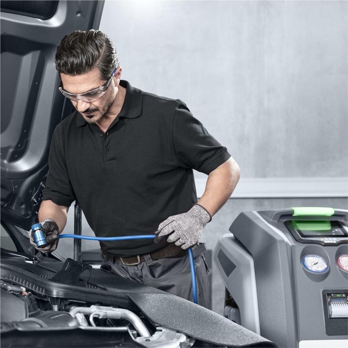 Mahle ACX2250 ArcticPRO R1234yf Automatic AC Recovery, Recharge and Recycling Service Machine, 7" Touch Screen, Intuitive User Interface, Integrated data Management, Non-Integrated Coolant Identifier