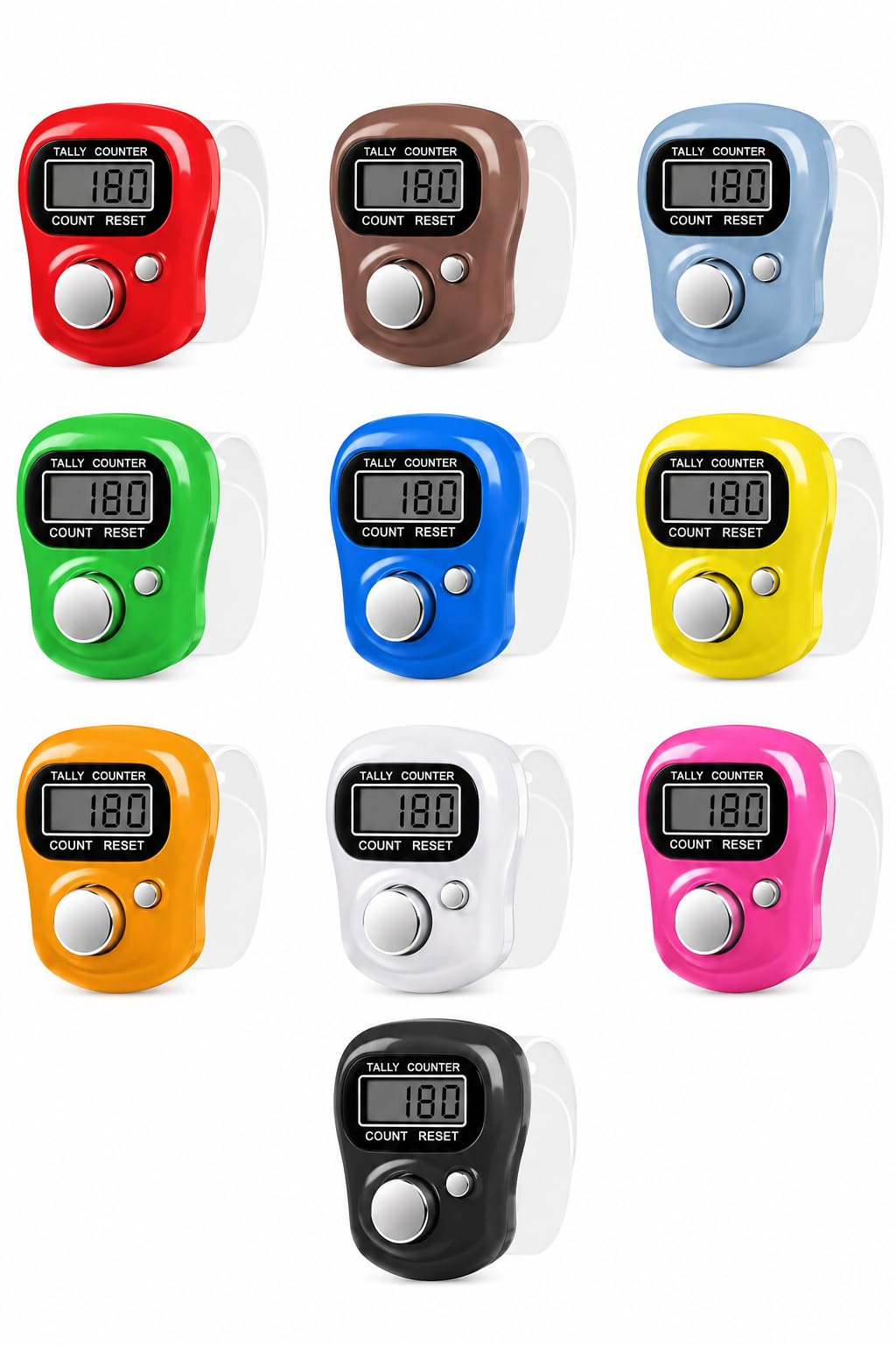 Digital Tally Counter Finger Ring, LCD Display, One Touch Counting, Easy Reset, Lightweight and Portable, Multi-Purpose Use-image-28